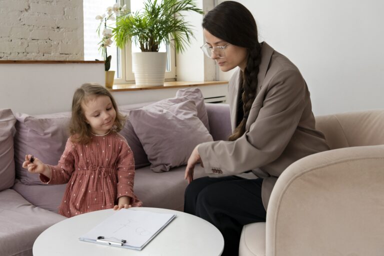 Dziecko z ADHD w Gdańsku podczas terapii słuchowej metodą Tomatisa.